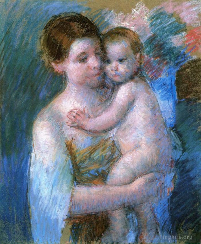 Mary Stevenson Cassatt Types de peintures - Mère tenant son bébé