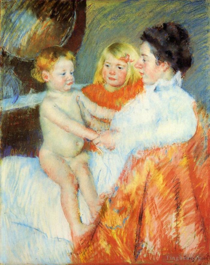 Mary Stevenson Cassatt Types de peintures - Mère Sara et le bébé