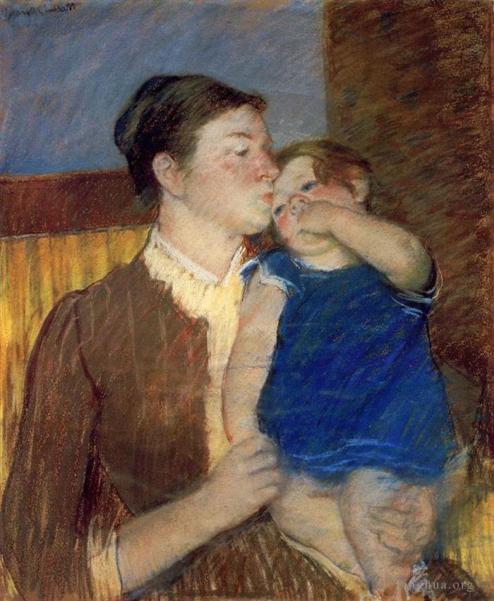 Mary Stevenson Cassatt Types de peintures - Bisous de bonne nuit des mères
