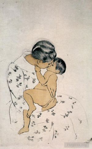 Mary Stevenson Cassatt œuvres - Baiser des mères 1891