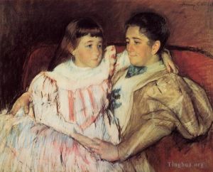 Mary Stevenson Cassatt œuvres - Portrait de Mme Havemeyer et de sa fille Electra