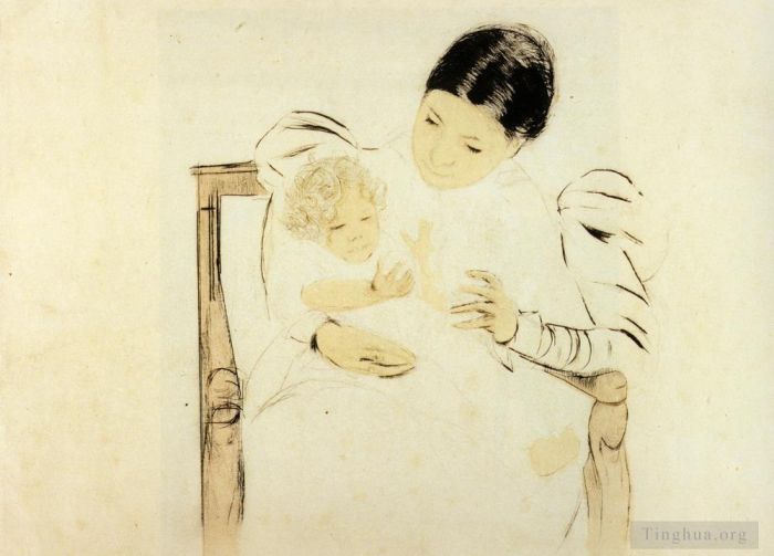 Mary Stevenson Cassatt Types de peintures - L'enfant aux pieds nus