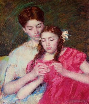 Mary Stevenson Cassatt œuvres - La leçon Crochetet