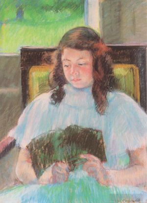 Mary Stevenson Cassatt œuvres - Jeune fille lisant