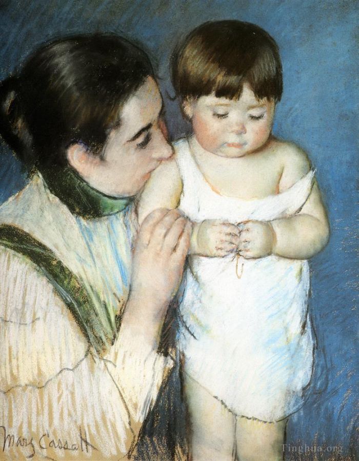 Mary Stevenson Cassatt Types de peintures - Le jeune Thomas et sa mère
