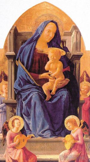 Masaccio œuvres - Vierge à l'enfant et aux anges
