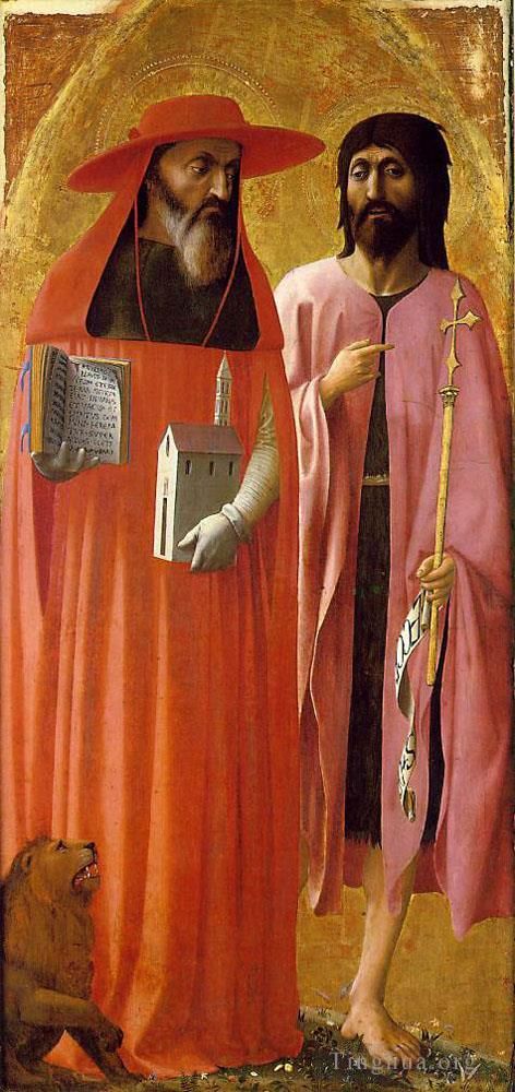 Masaccio Types de peintures - Saint Jérôme et Saint Jean-Baptiste