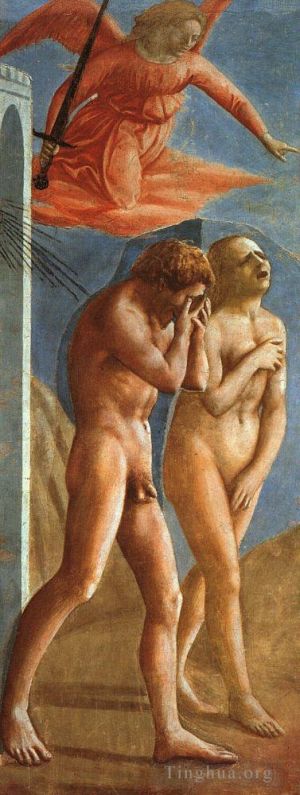 Masaccio œuvres - L'expulsion du jardin d'Eden