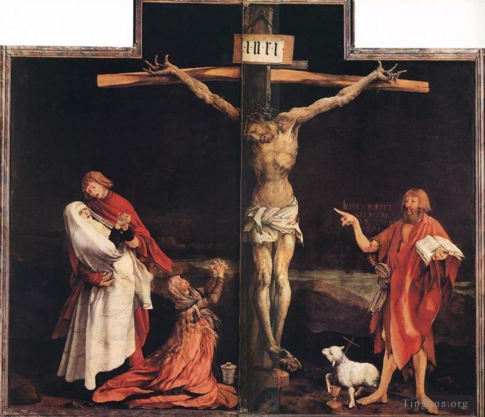 Matthias Grunewald Peinture à l'huile - La Crucifixion
