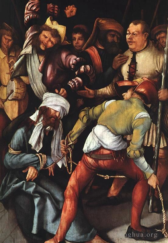 Matthias Grunewald Peinture à l'huile - La moquerie du Christ