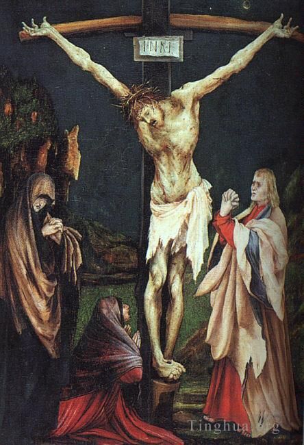 Matthias Grunewald Peinture à l'huile - La petite crucifixion