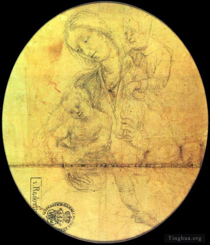 Matthias Grunewald Types de peintures - Marie avec l'Enfant et le jeune Saint Jean