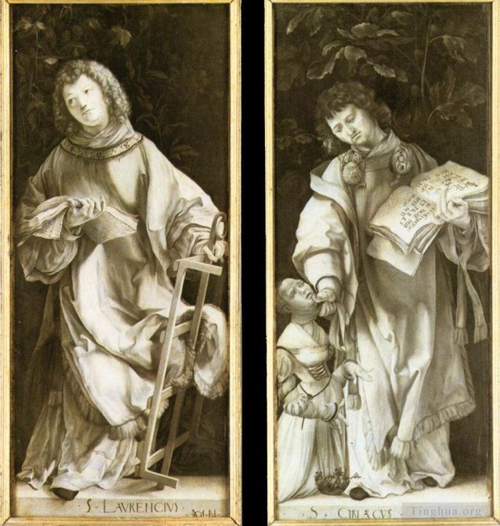 Matthias Grunewald Types de peintures - Saint-Laurent et Saint-Cyricus