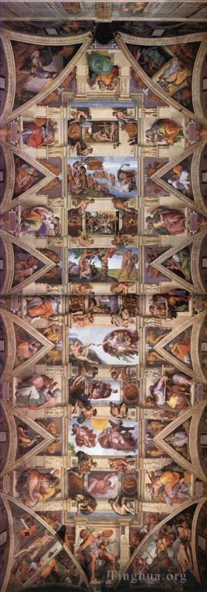 Michel-Ange œuvres - Plafond de la Chapelle Sixtine