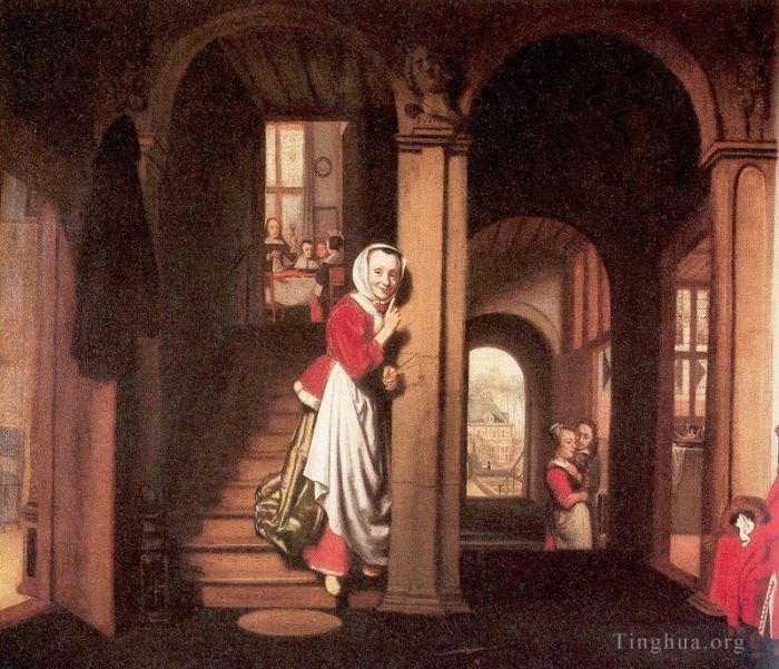 Nicolaes Maas Peinture à l'huile - Écoute