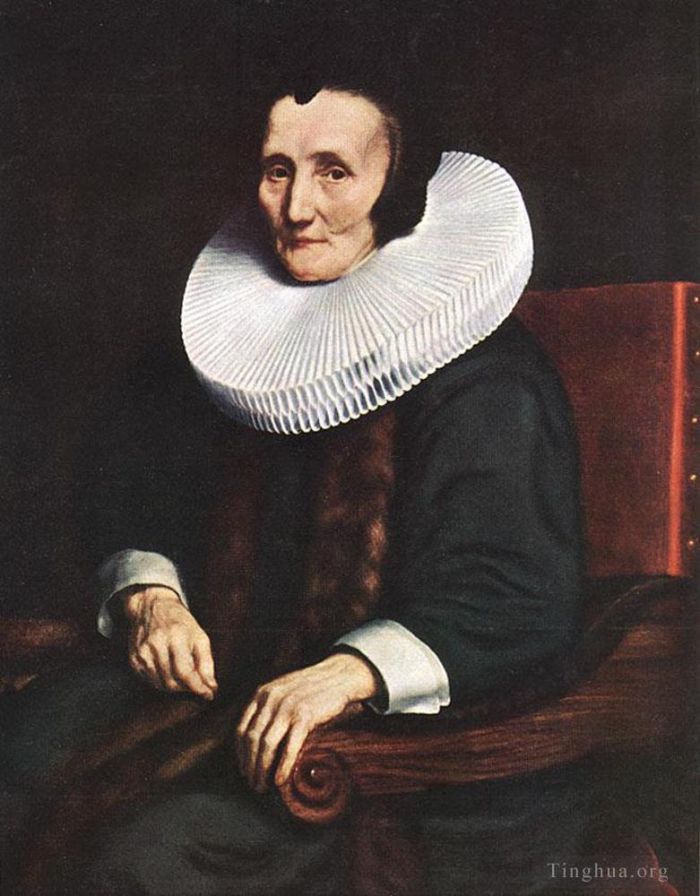 Nicolaes Maas Peinture à l'huile - Portrait de Margaretha de Geer, épouse de Jacob Trip
