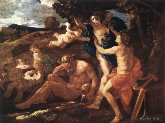 Nicolas Poussin Peinture à l'huile - Apollon et Daphné