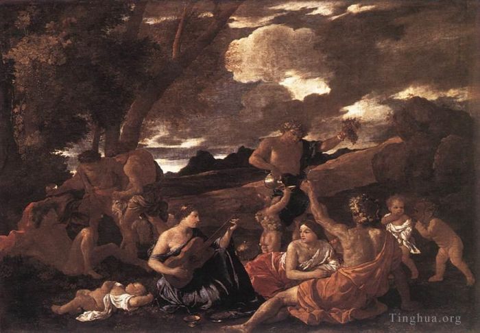 Nicolas Poussin Peinture à l'huile - Bachique
