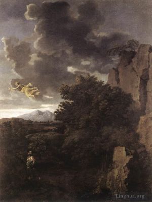 Nicolas Poussin œuvres - Agar et l'ange
