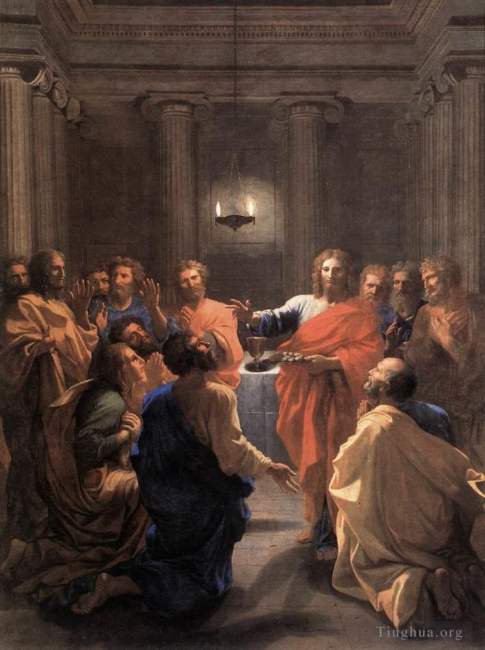 Nicolas Poussin Peinture à l'huile - Institution de l'Eucharistie