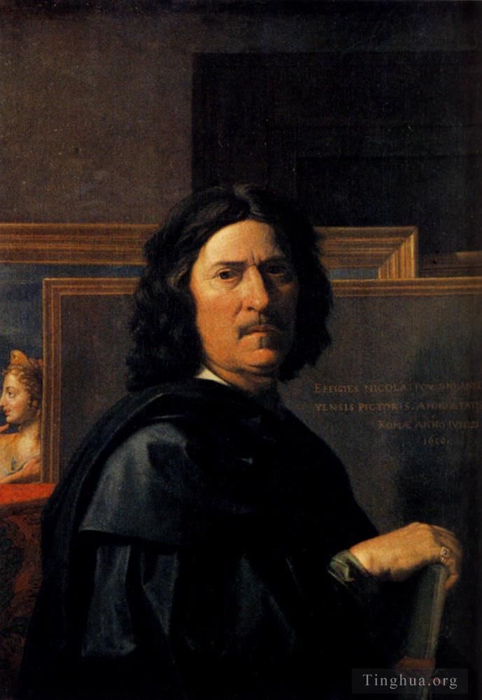 Nicolas Poussin Peinture à l'huile - Nicolas Autoportrait