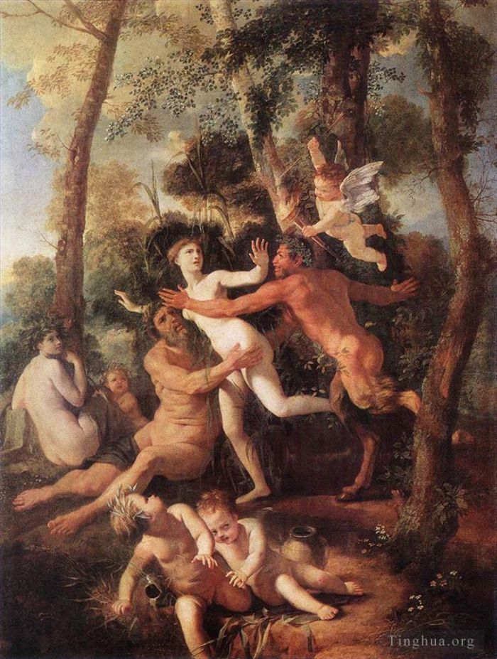 Nicolas Poussin Peinture à l'huile - Pan Syrinx