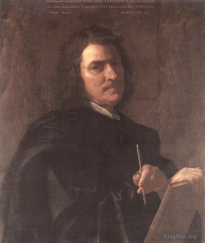Nicolas Poussin Peinture à l'huile - Autoportrait 1649