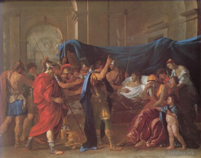 Nicolas Poussin Peinture à l'huile - La mort de Germanicus
