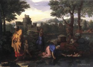 Nicolas Poussin œuvres - L'exposition de Moïse