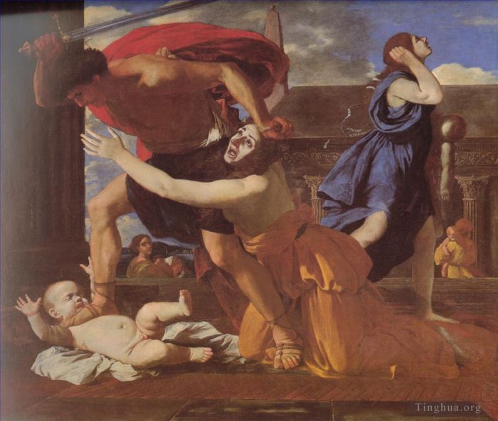 Nicolas Poussin Peinture à l'huile - Le massacre des innocents