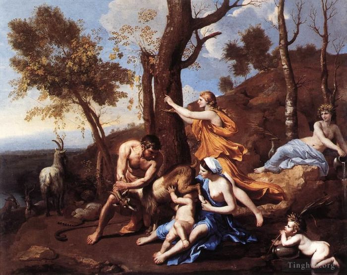 Nicolas Poussin Peinture à l'huile - La culture de Jupiter
