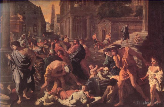 Nicolas Poussin Peinture à l'huile - La peste d'Ashdod