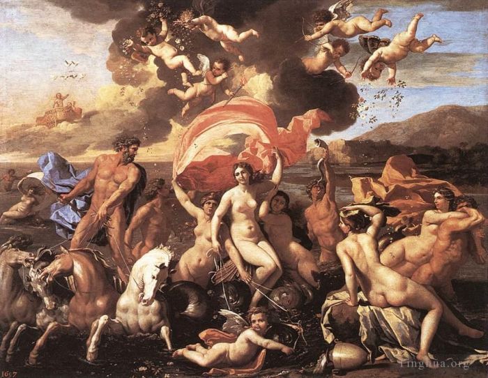 Nicolas Poussin Peinture à l'huile - Le triomphe de Neptune