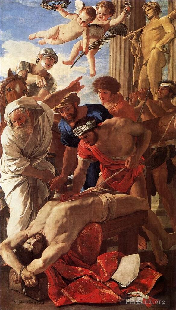 Nicolas Poussin Peinture à l'huile - Le martyre de saint Érasme
