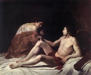 Orazio Lomi Gentileschi œuvres - Cupidon et Psyché