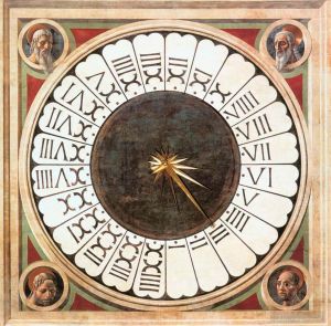 Paolo Uccello œuvres - Pendule à têtes de prophètes