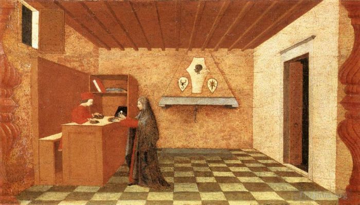 Paolo Uccello Types de peintures - Miracle de l'hôte profané, scène 1