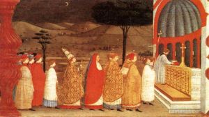 Paolo Uccello œuvres - Miracle de l'hôte profané - Scène 3