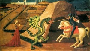Paolo Uccello œuvres - Saint Georges et le dragon 1458