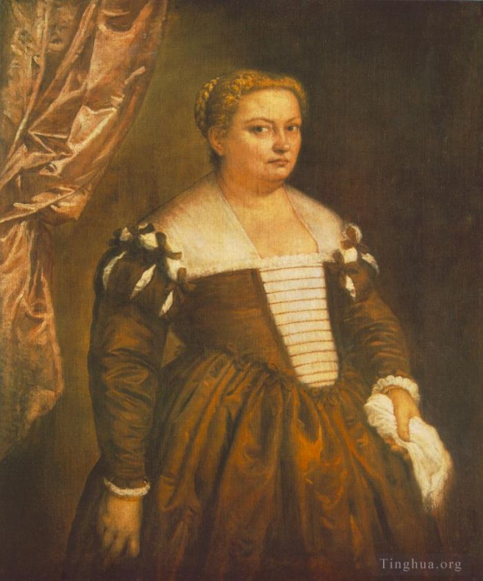 Paolo Veronese Peinture à l'huile - Portrait d'une femme vénitienne
