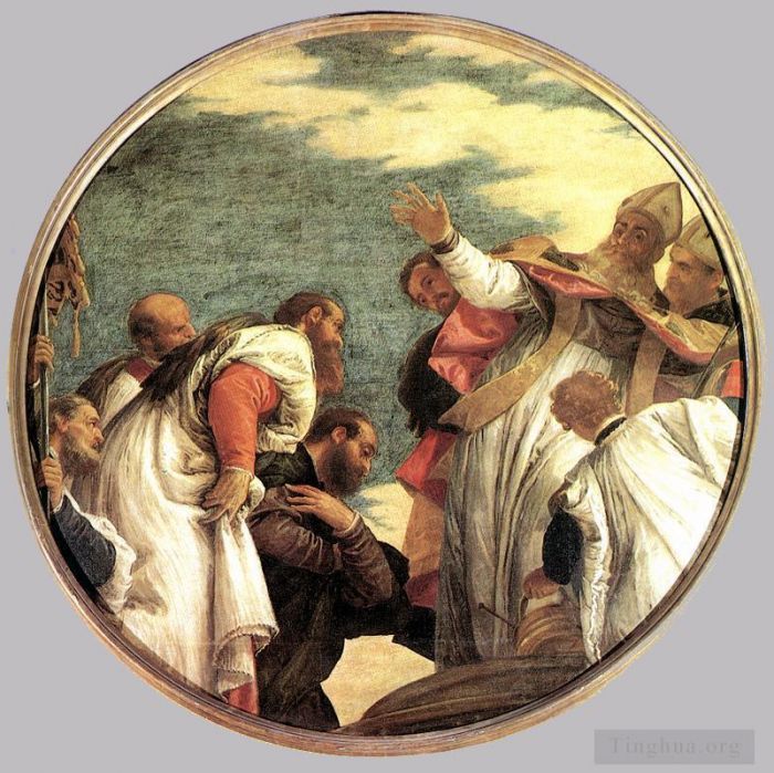 Paolo Veronese Peinture à l'huile - Les habitants de Myre accueillent Saint Nicolas