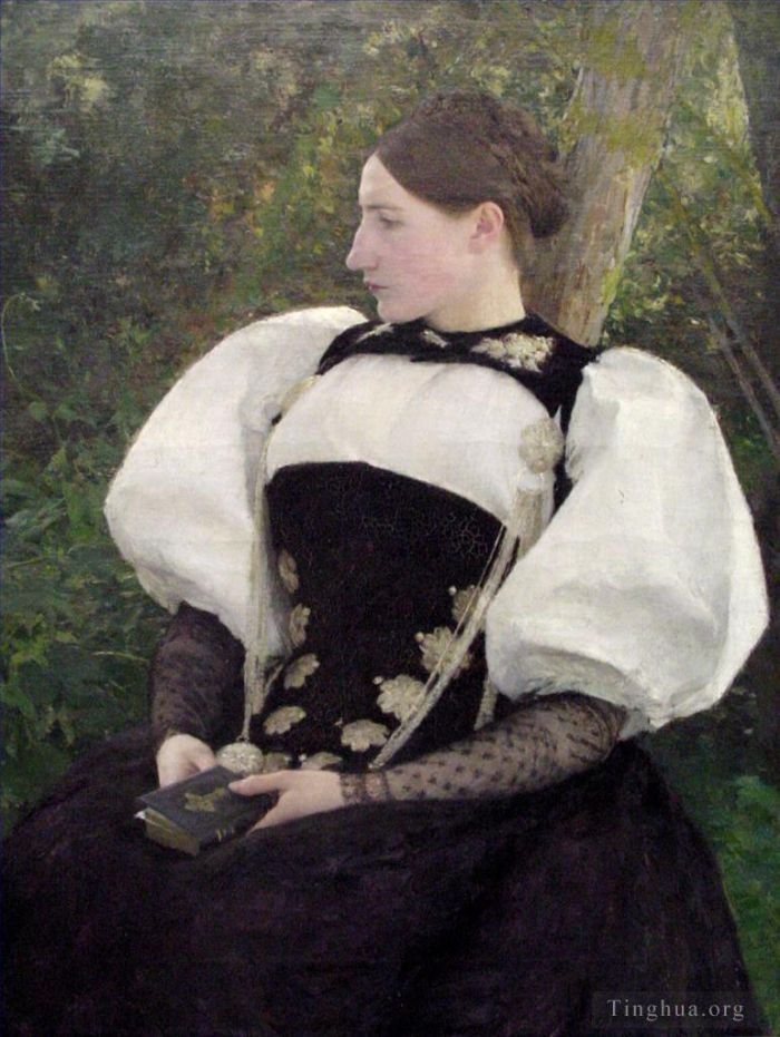 Pascal-Adolphe-Jean Dagnan-Bouveret Peinture à l'huile - Une femme de Berne Suisse