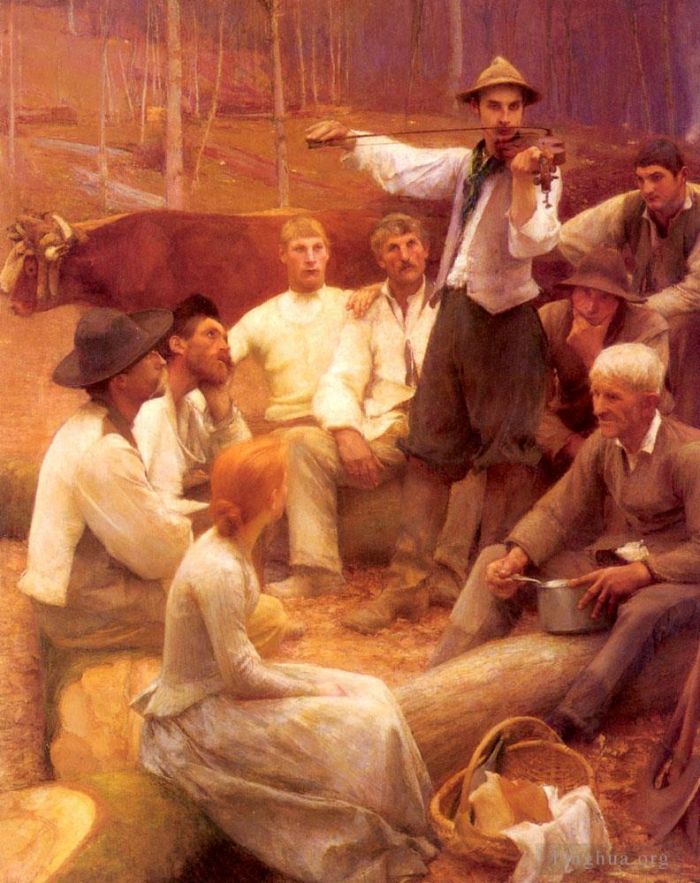Pascal-Adolphe-Jean Dagnan-Bouveret Peinture à l'huile - Dans la forêt 1892
