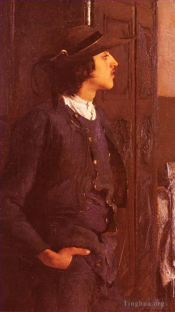 Pascal-Adolphe-Jean Dagnan-Bouveret Peinture à l'huile - Pascal Adolphe Jean Jeune Homme Breton