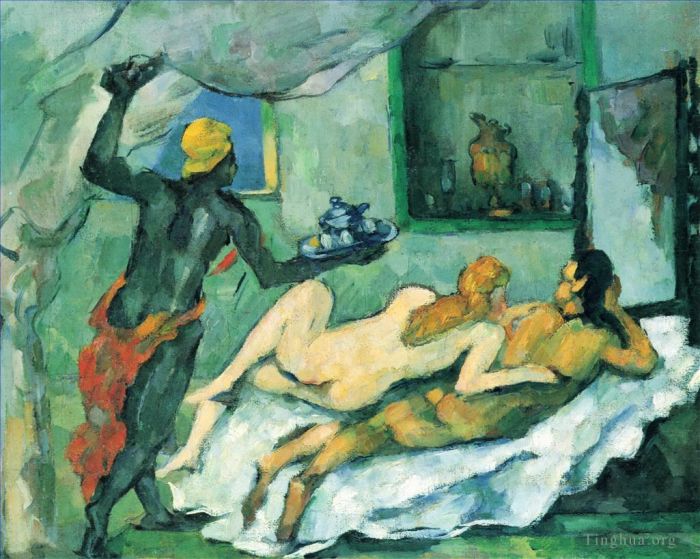 Paul Cézanne Peinture à l'huile - Après-midi à Naples
