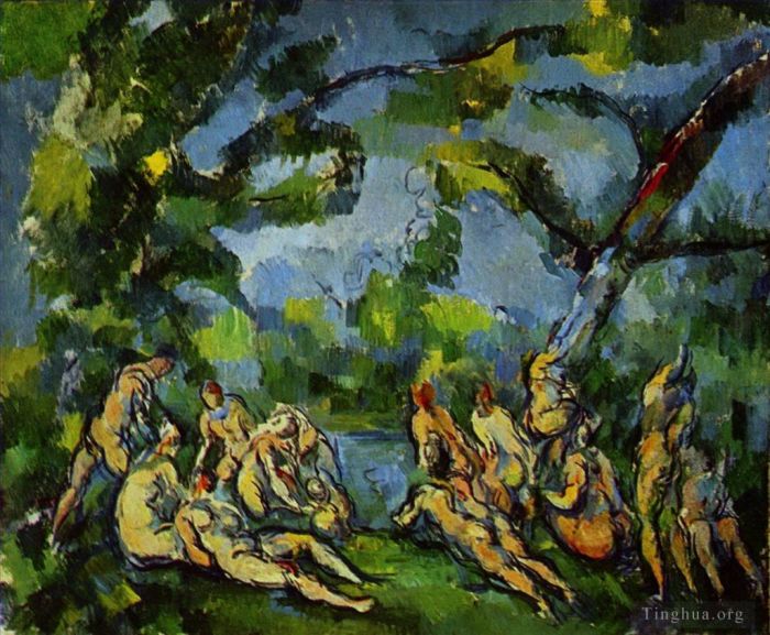 Paul Cézanne Peinture à l'huile - Baigneurs 1905