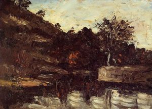 Paul Cézanne œuvres - Coude dans la rivière
