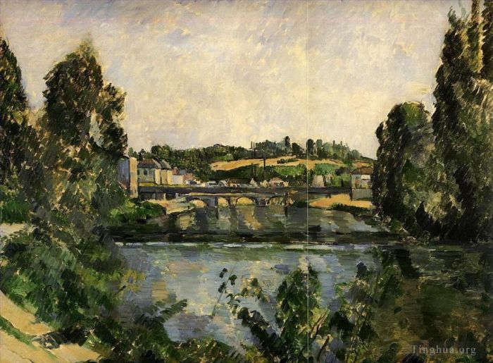 Paul Cézanne Peinture à l'huile - Pont et Cascade à Pontoise