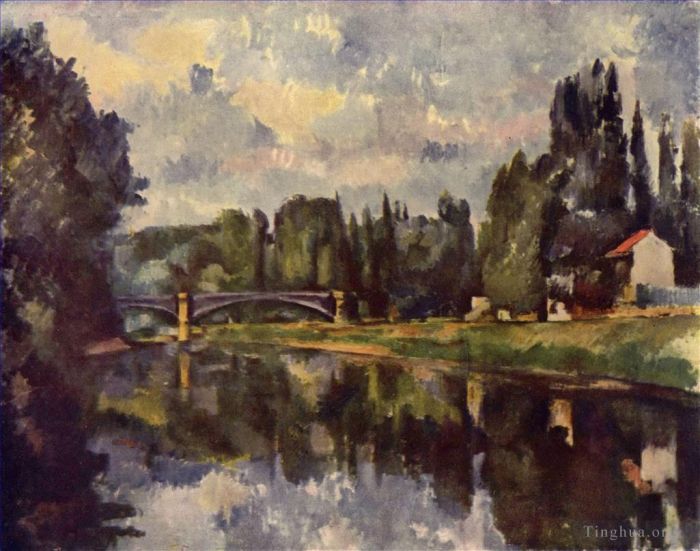 Paul Cézanne Peinture à l'huile - Pont sur la Marne