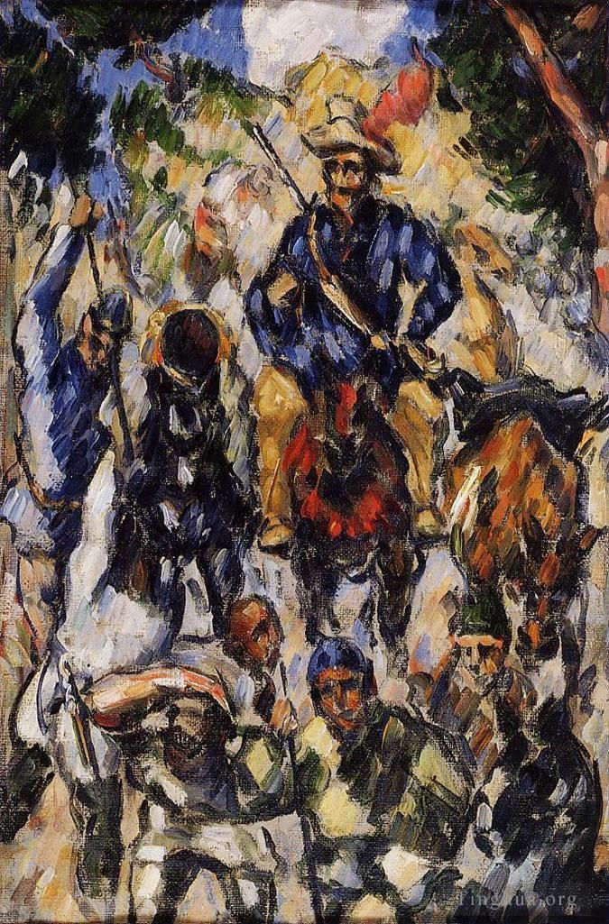Paul Cézanne Peinture à l'huile - Don Quichotte vue de dos